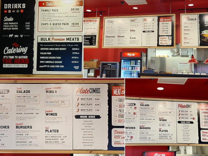 R&R BBQ Menu