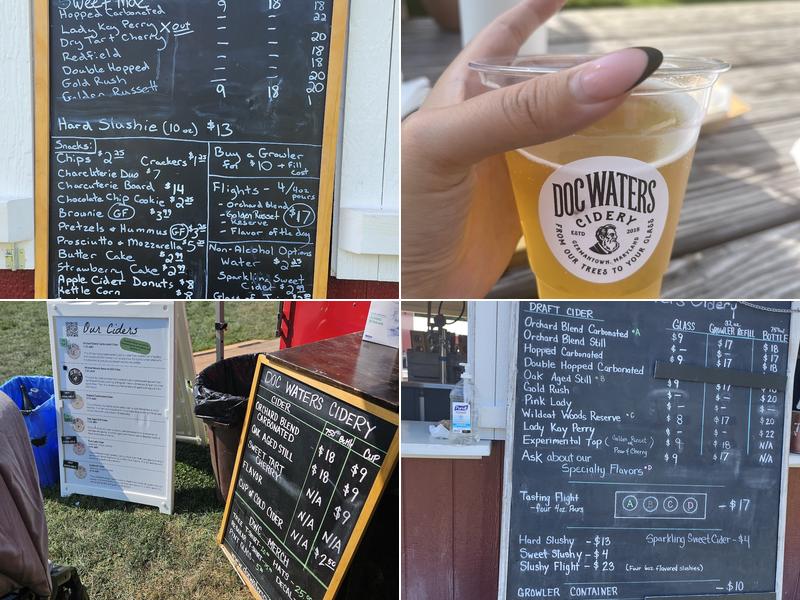 Doc Waters Cidery Menu