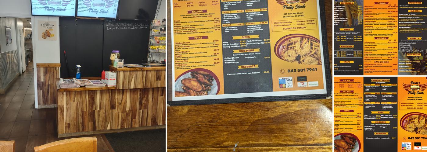 Danny's Philly Steaks Menu