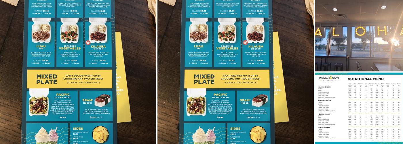 Hawaiian Bros Island Grill Menu