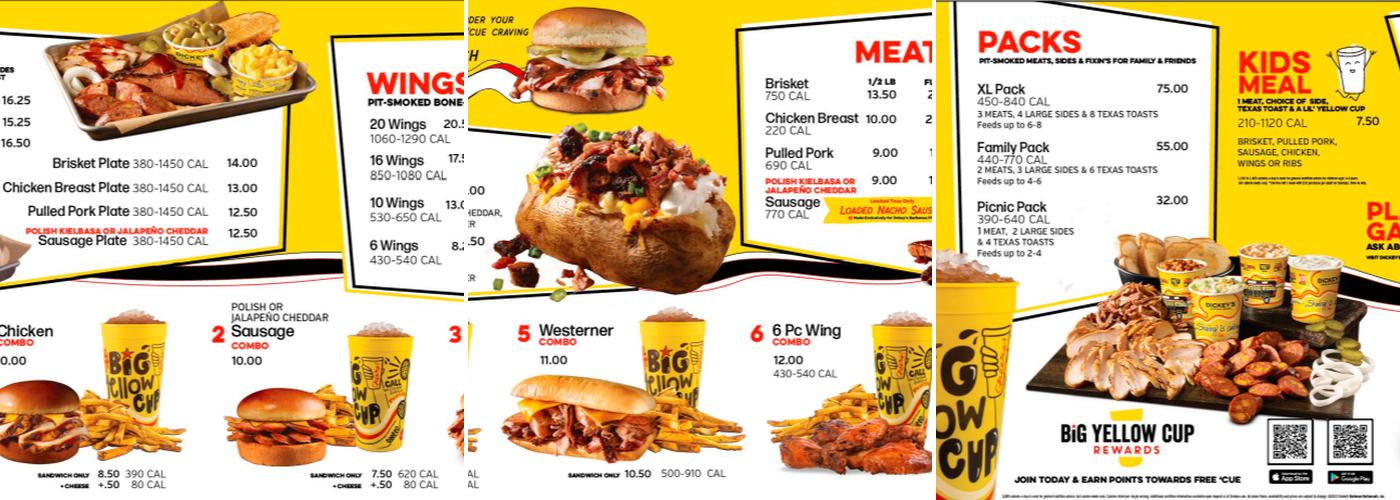 Dickey's Barbecue Pit Menu