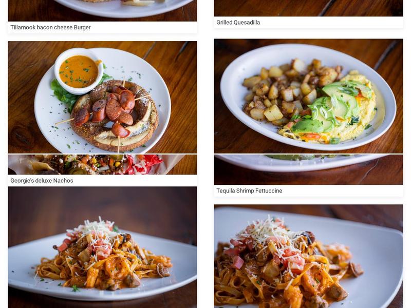 Georgie's Garage & Grill Menu