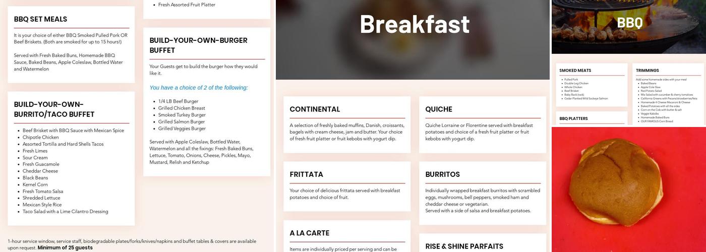 Yo-Bones BBQ Catering Menu