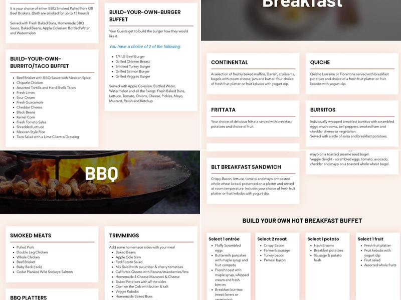 Yo-Bones BBQ Catering Menu