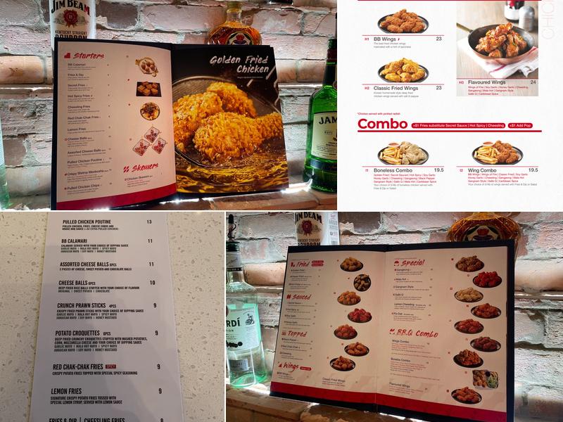bbq Chicken Menu