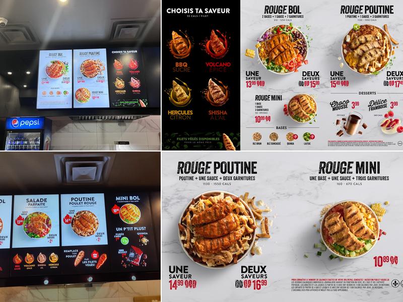 Poulet Rouge Côte-des-Neiges Menu