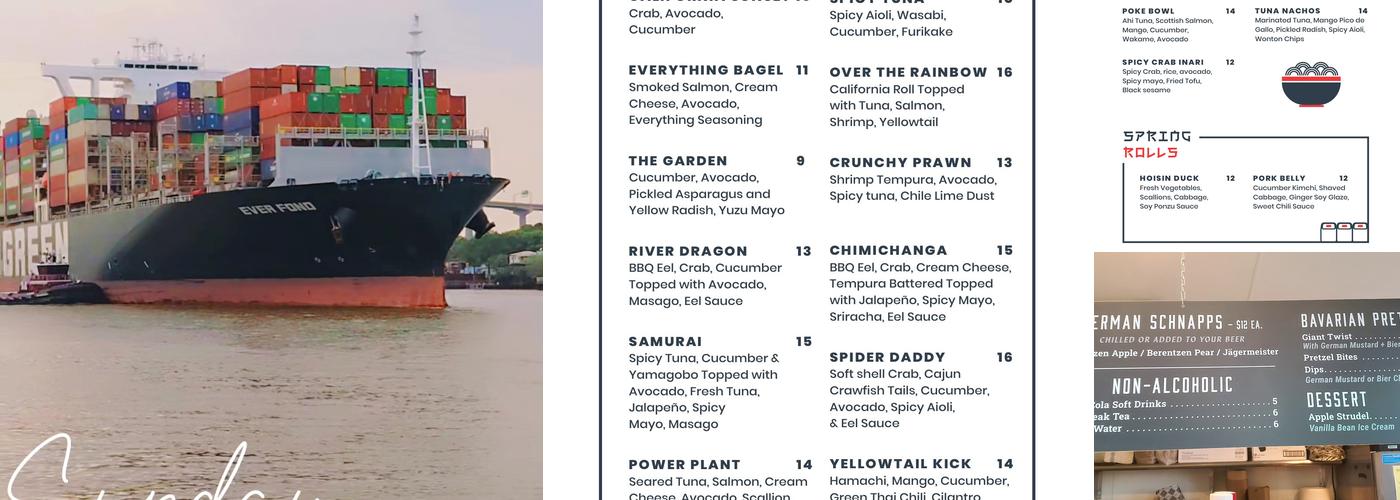 Riverside Biergarten Menu