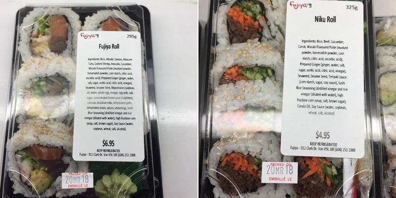 Fujiya Foods - Take Out Menu