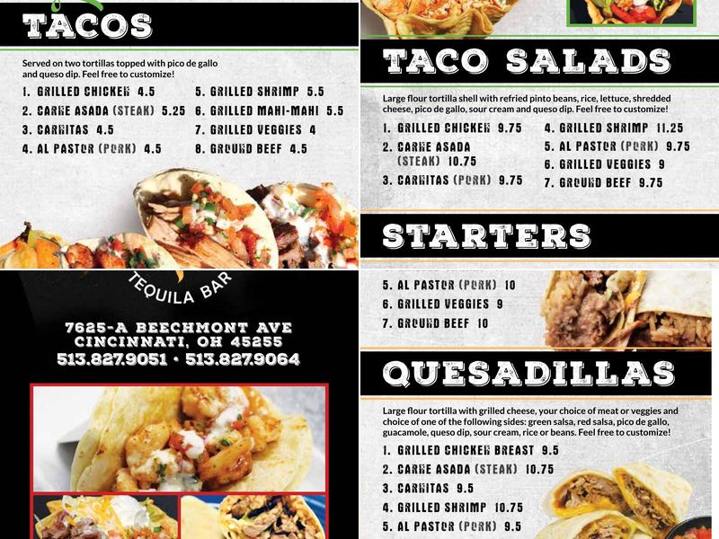 Cabo Taco Menu