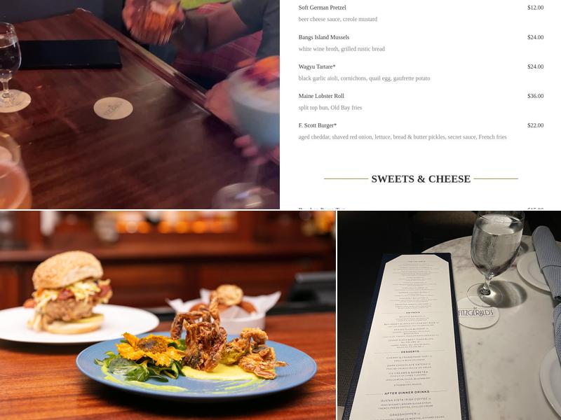 Fitzgerald's Menu