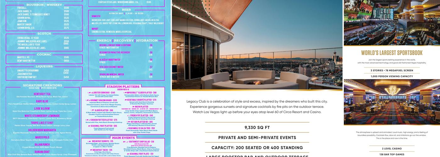 Circa Bar Menu
