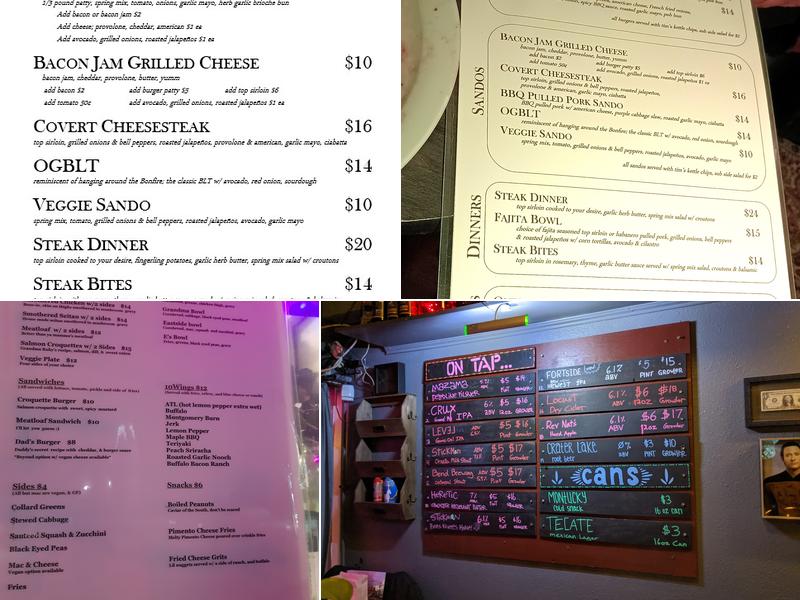 Covert Café Menu
