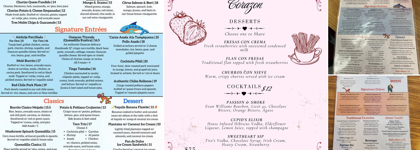 Alebrijes Cafe & Grill Menu