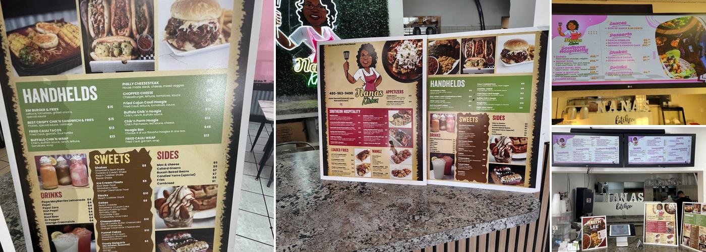 Nanas Kitchen Menu