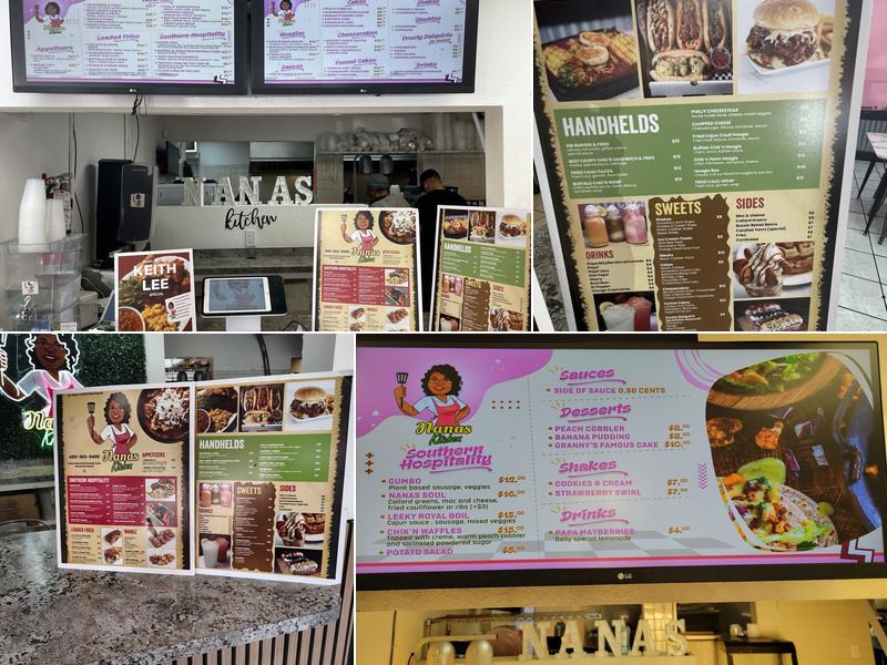 Nanas Kitchen Menu