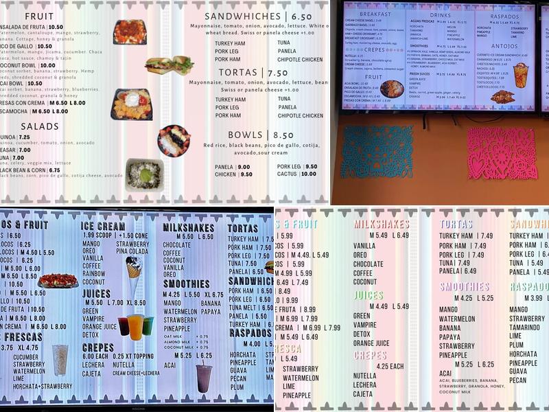 Antojos Garibaldi Menu