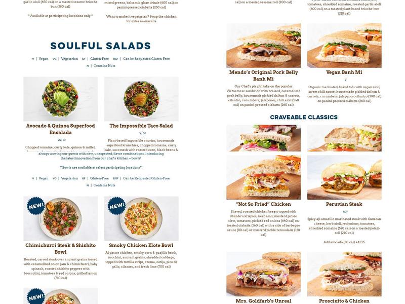 Mendo TO GO (Oakland) Menu