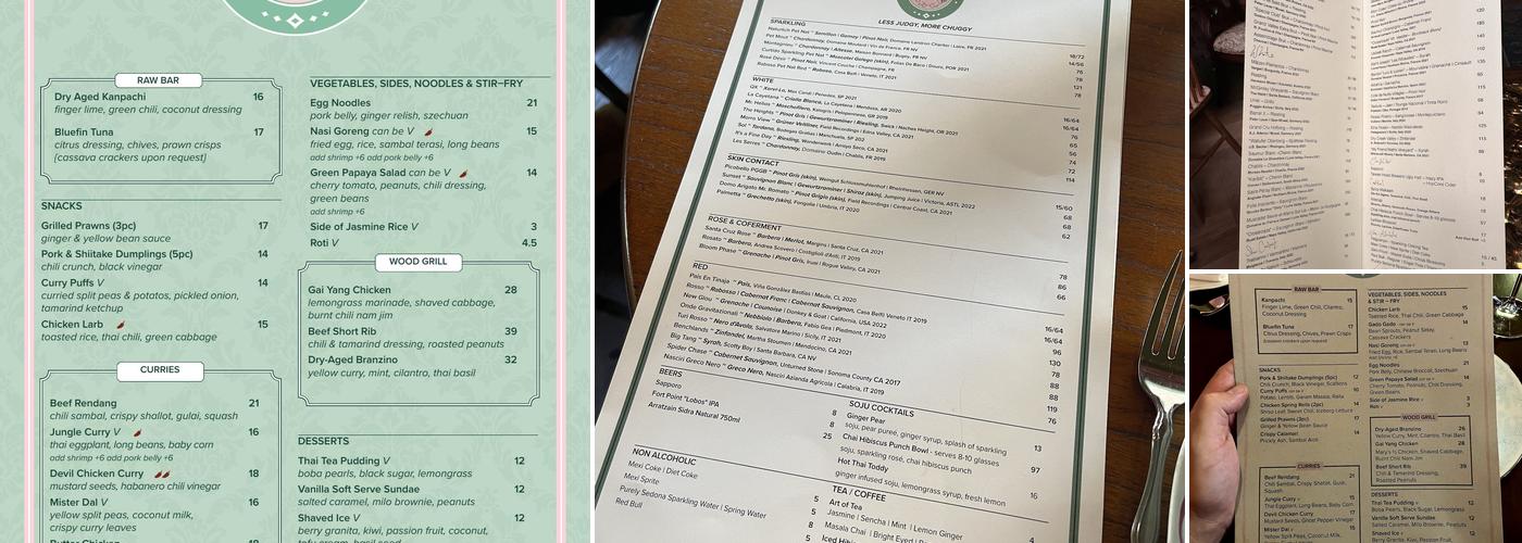 Cobi's Menu