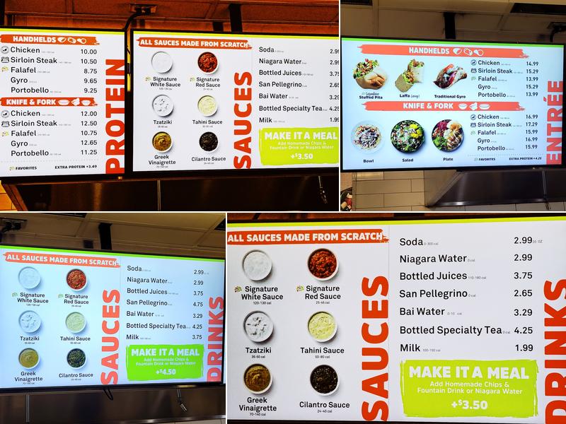 Garbanzo Mediterranean Fresh Menu