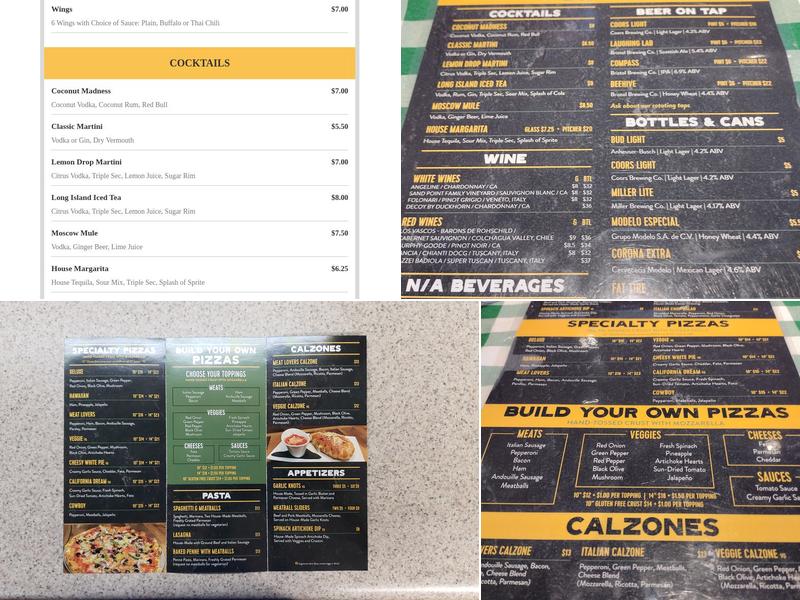 Fillmore Pizza Kitchen Menu
