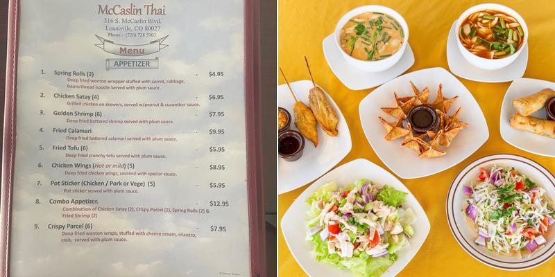 McCaslin Thai Menu
