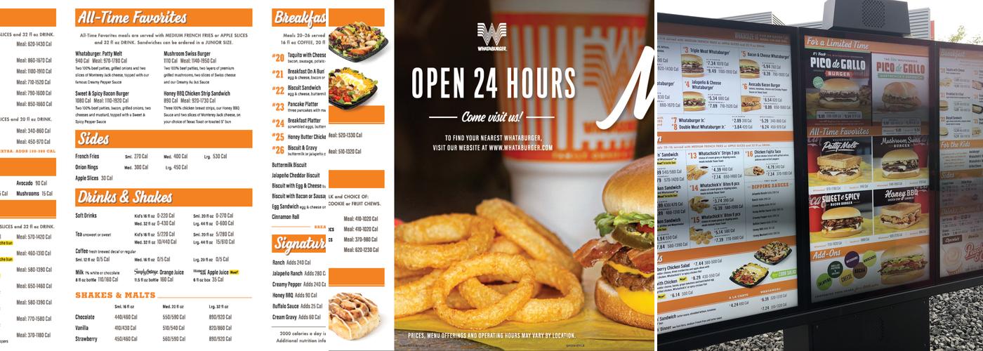 Whataburger Menu