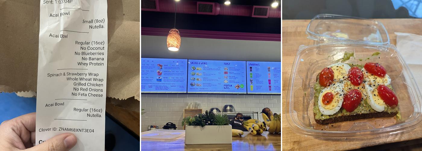 Bahia Bowls Downtown Menu