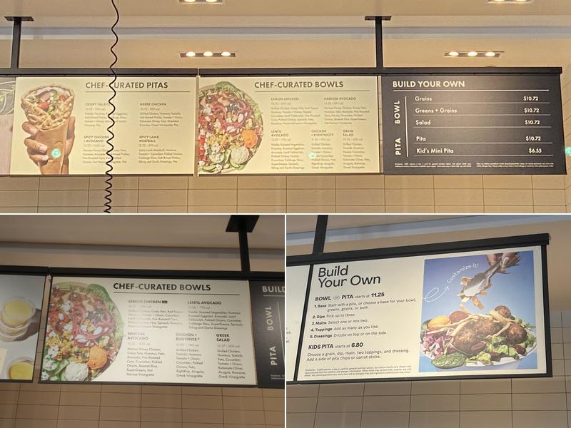 CAVA Menu