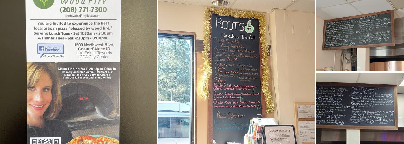 Roots Wood Fire Menu