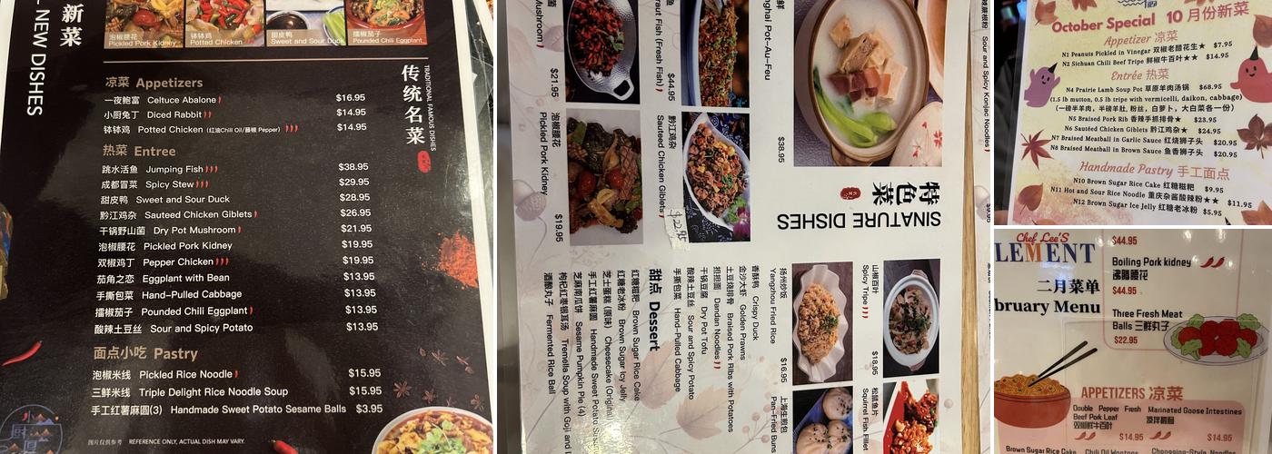 Chef Lee's Element Menu