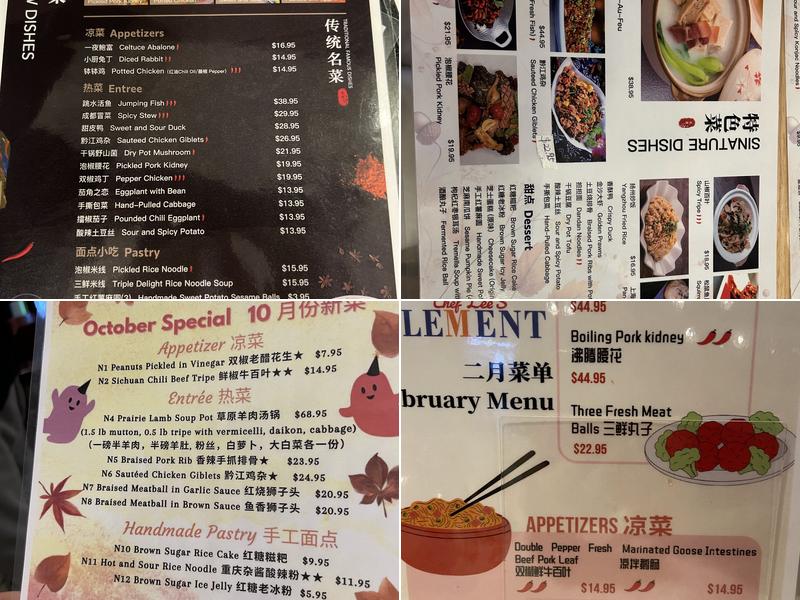 Chef Lee's Element Menu