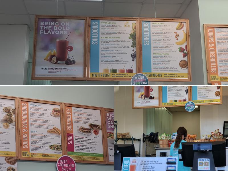 Tropical Smoothie Cafe Menu