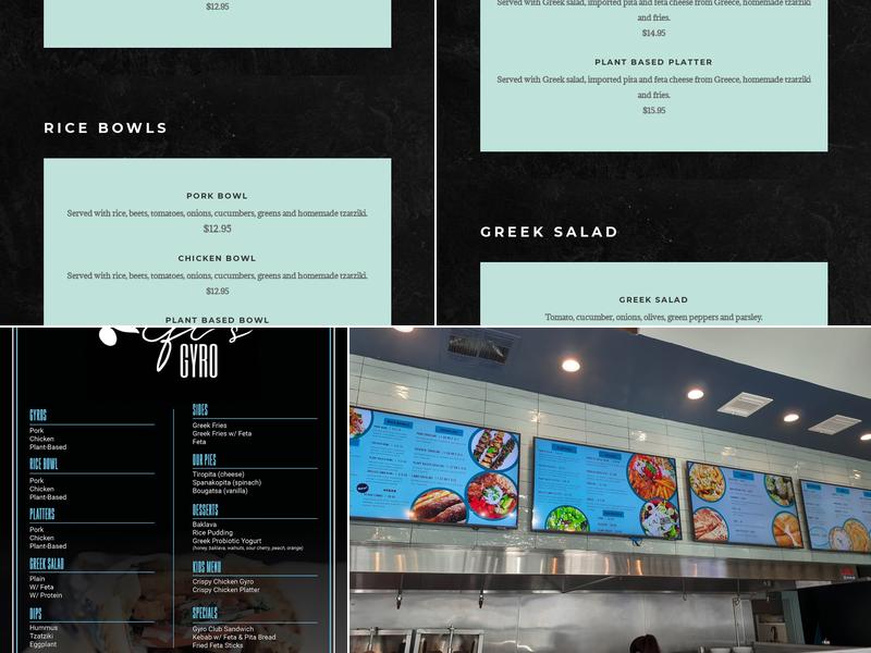 Efi's Gyro Menu