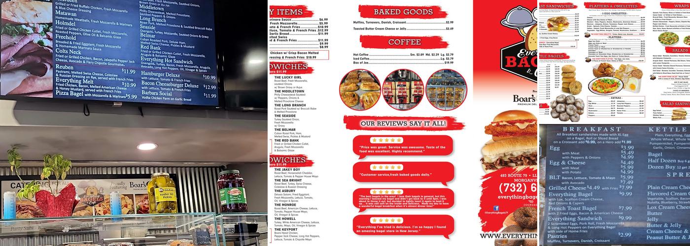 Everything Bagels and Cafe Menu