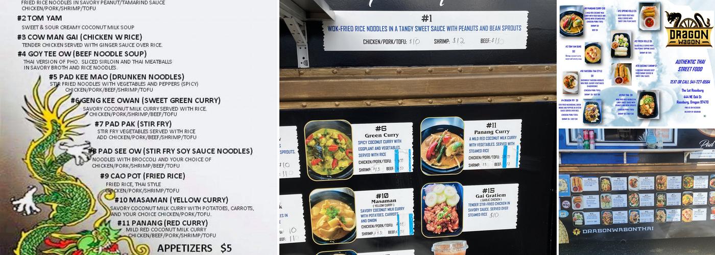 Dragon Wagon Menu