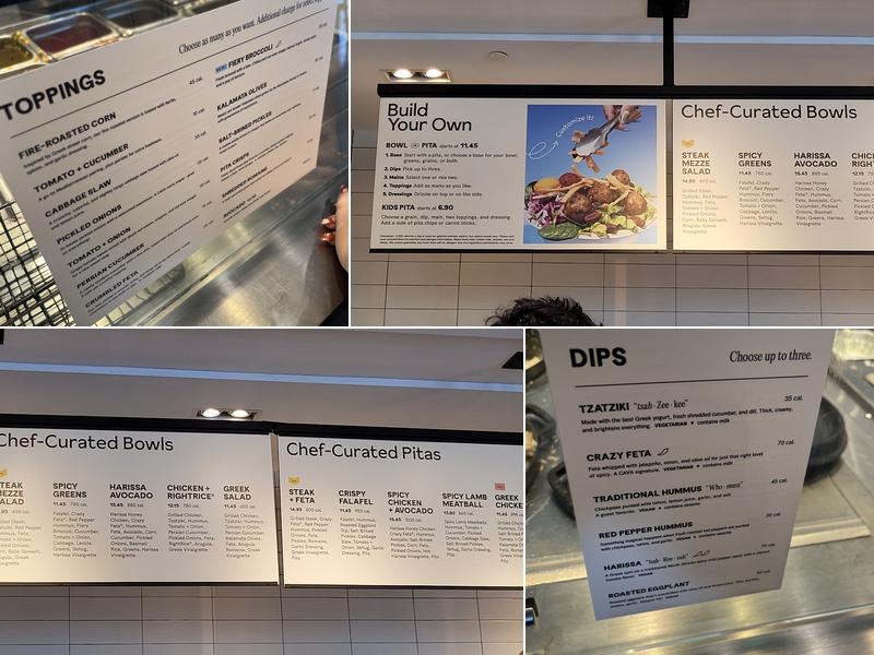 CAVA Menu