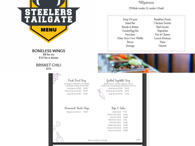 Bella Terra Vineyards Menu