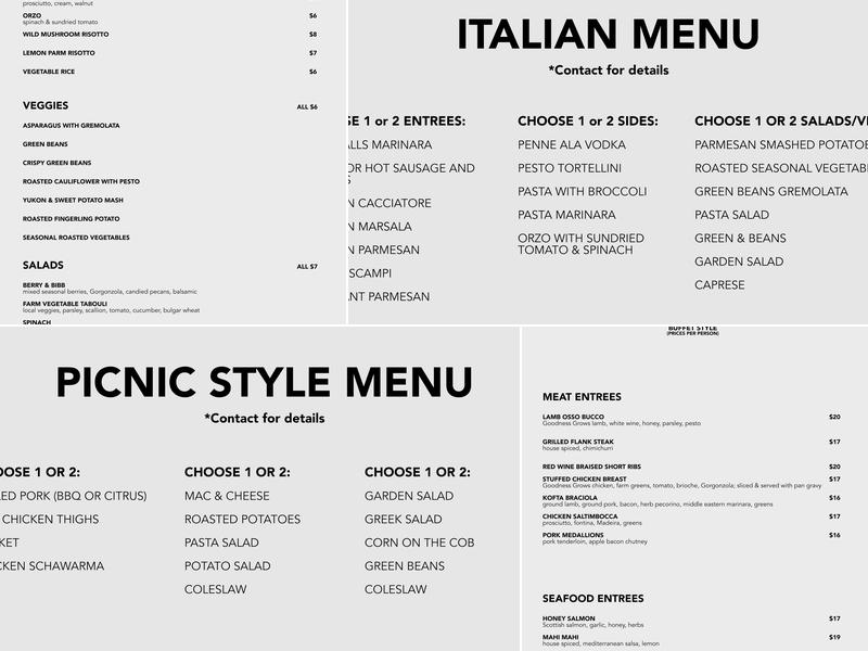 Above & Beyond Kitchen Menu