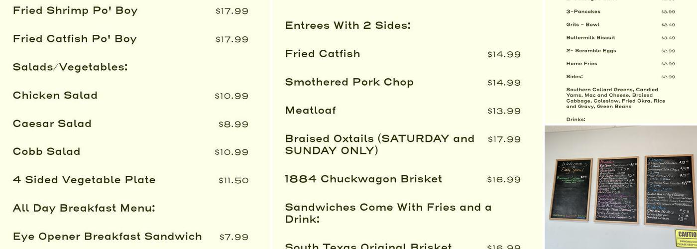 Zippliners Kitchen Menu