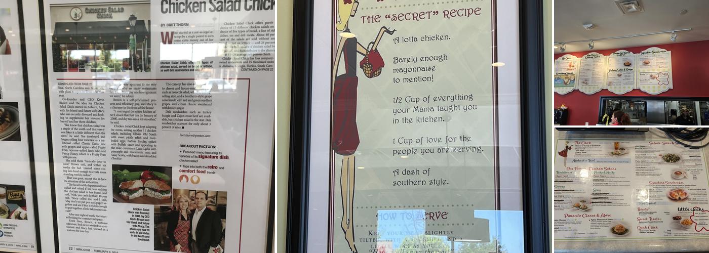 Chicken Salad Chick Menu