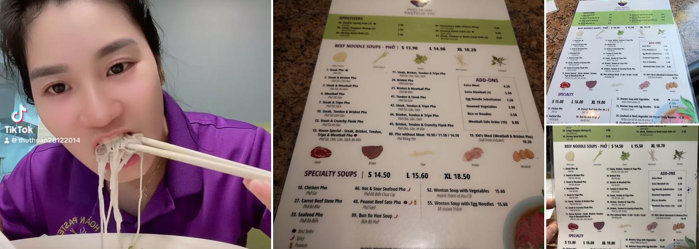 Pho Hoan Pasteur (Royal Oak) Menu