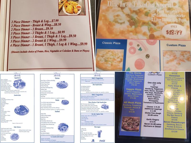 Dolly's Restaurant Menu