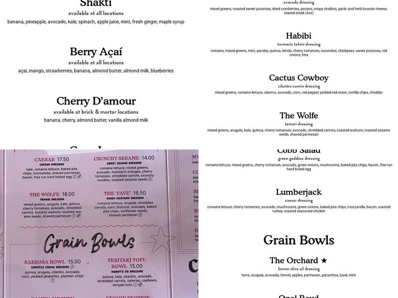 Mandy's Menu