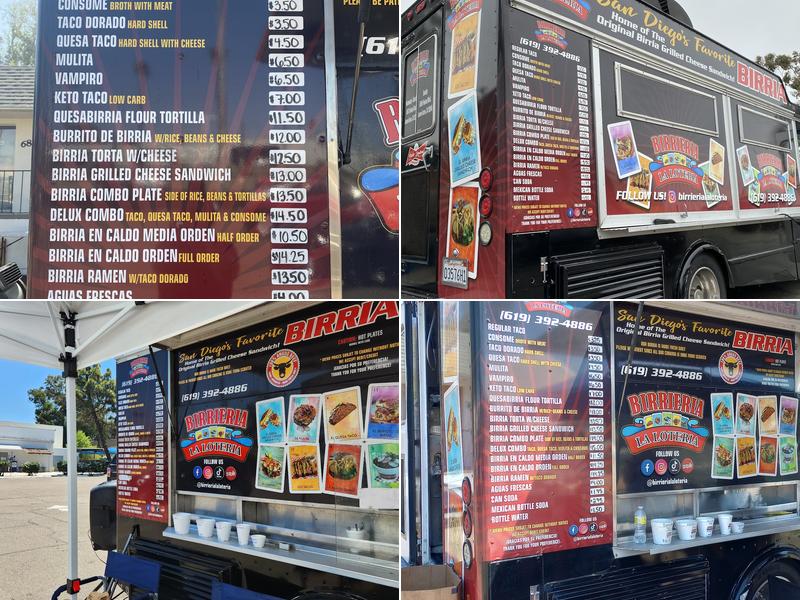 Birrieria La Loteria Menu