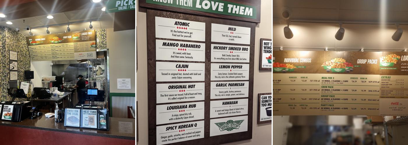 Wingstop Menu