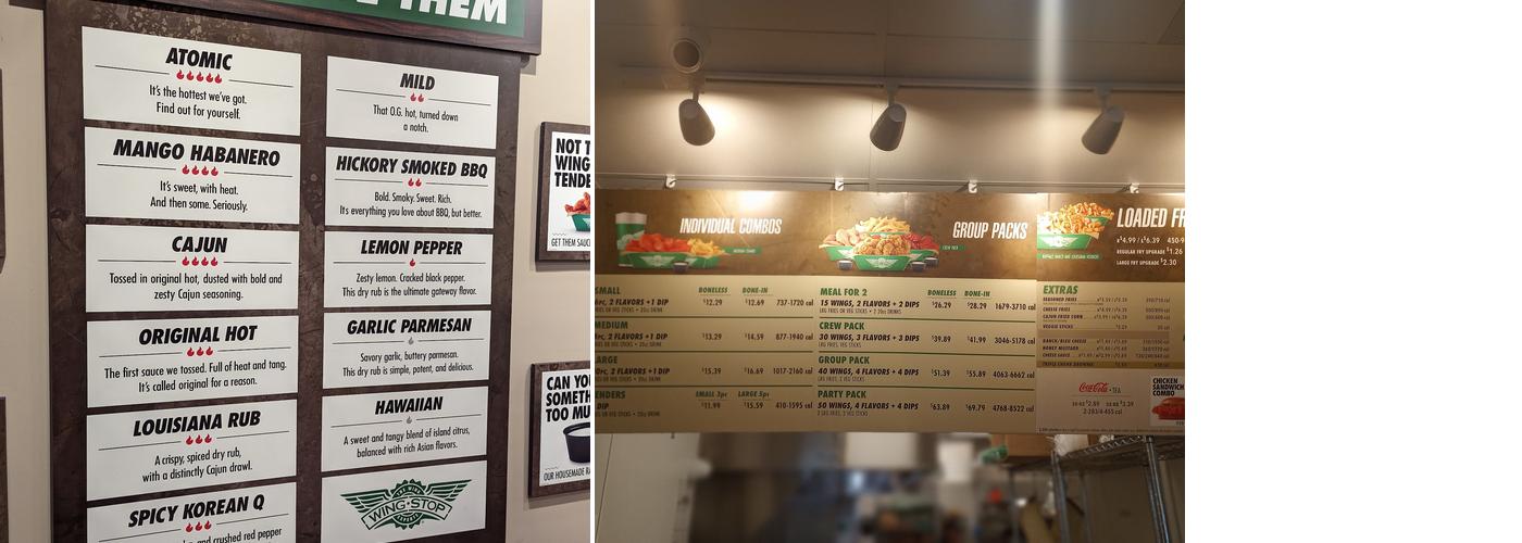 Wingstop Menu