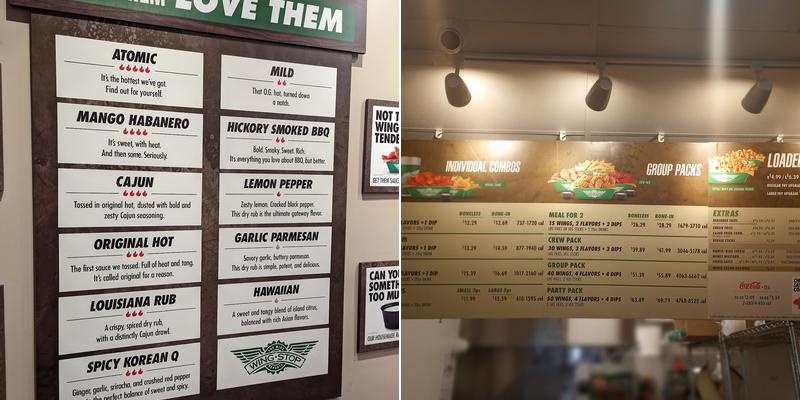 Wingstop Menu