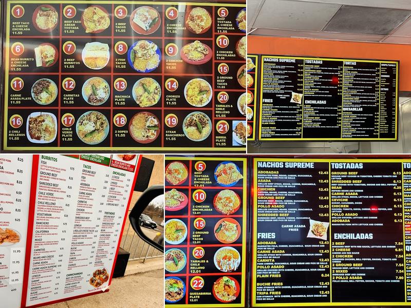 Tacos Del Gordo Menu