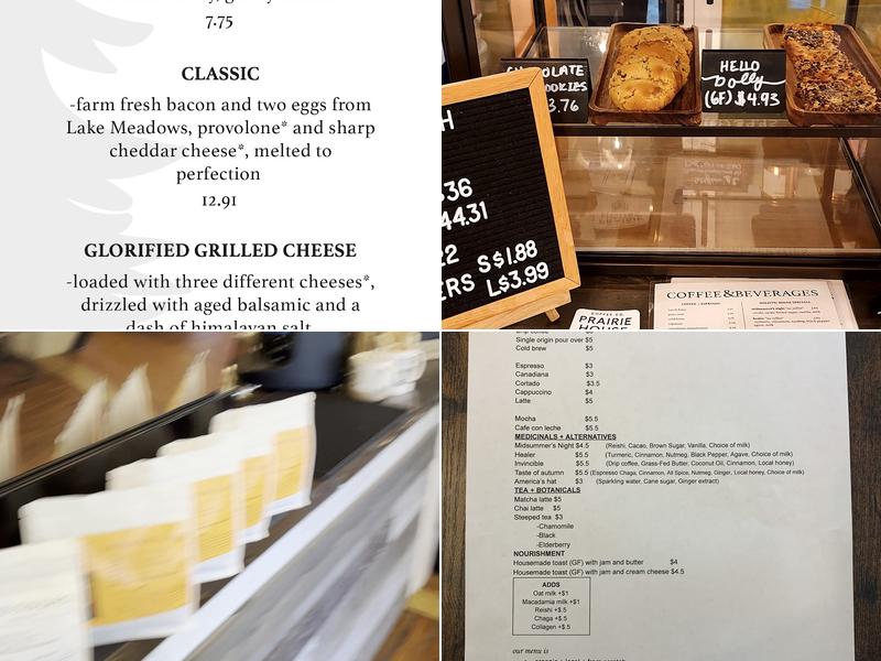 Prairie House Coffee Co Menu