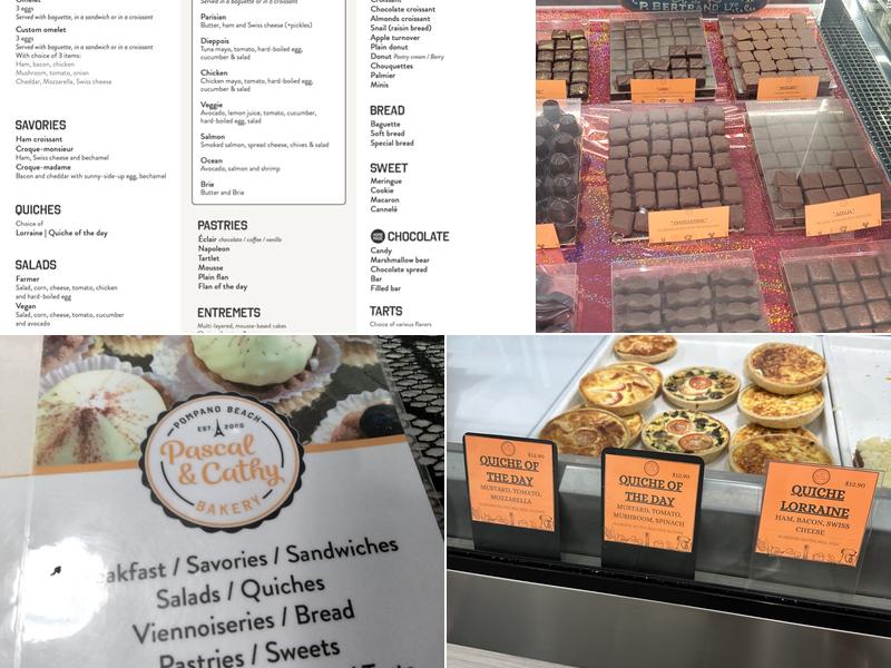 Pascal & Cathy Bakery Menu